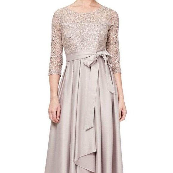 Alex Evenings Dresses & Skirts - NWT Alex Evenings 81122468 Illusion Mother of the Bride Dress Buff Size 4